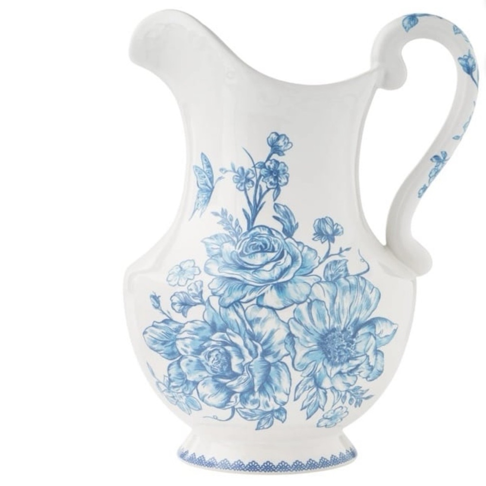 The Pioneer Woman Agatha Stoneware 2-Quart Pitcher Blue